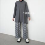 ByMeldev Basic Stripes Cullote Celana Knit Rumahan