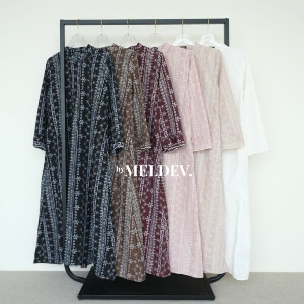 ByMeldev Mahira Raya Dress Gamis Katbol Lebaran Busui Friendly