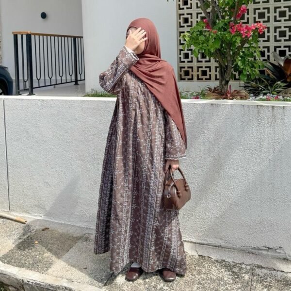 ByMeldev Mahira Raya Dress Gamis Katbol Lebaran Busui Friendly