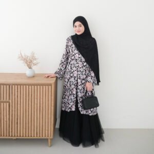 ByMeldev Floral Melayu Tunik Raya Lebaran