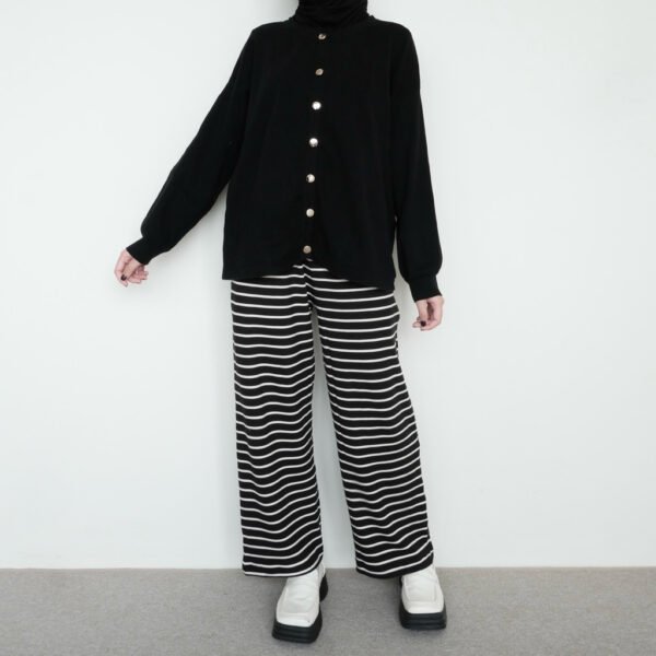 ByMeldev Basic Stripes Cullote Celana Knit Rumahan