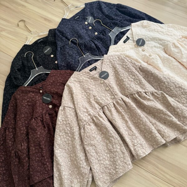 ByMeldev Babydoll Bloom Top Lebaran Raya