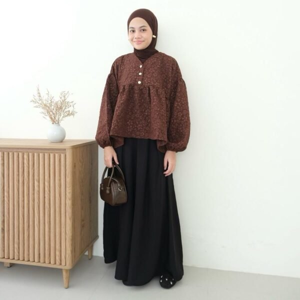 ByMeldev Babydoll Bloom Top Lebaran Raya