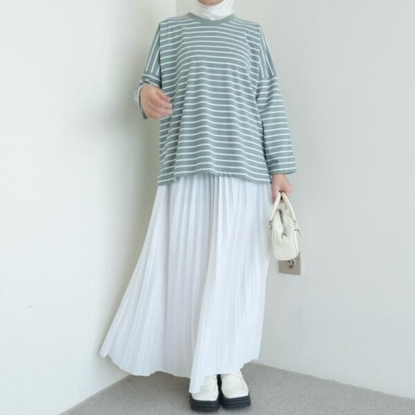 Bymeldev Stripes Top Kaos Lengan Panjang Salur Nonbusui dan Busui