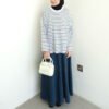 Bymeldev Stripes Top Kaos Lengan Panjang Salur Nonbusui dan Busui