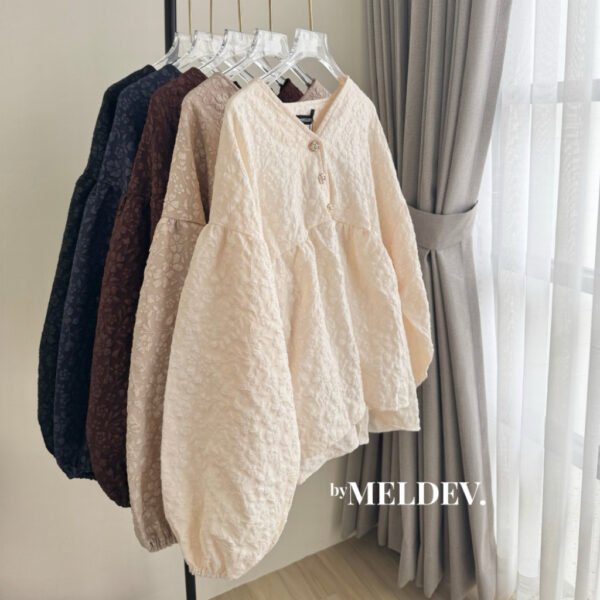 ByMeldev Babydoll Bloom Top Lebaran Raya