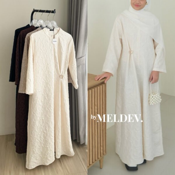 ByMeldev Floral 3D Raya Dress Lebaran (FREE BROS)