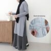ByMeldev Rib Long Slit Tunik Busui Nonbusui