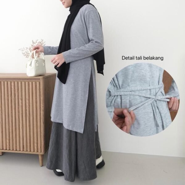 ByMeldev Rib Long Slit Tunik Busui Nonbusui