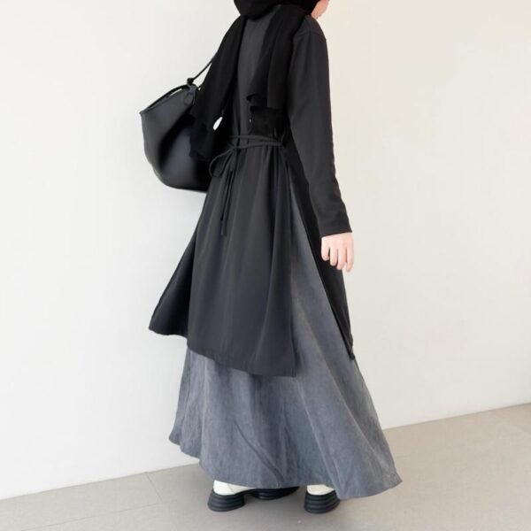 ByMeldev Rib Long Slit Tunik Busui Nonbusui