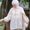 ByMeldev Heart Embroidery Blouse
