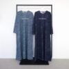 ByMeldev Denim Knit Oversize Abaya Dress
