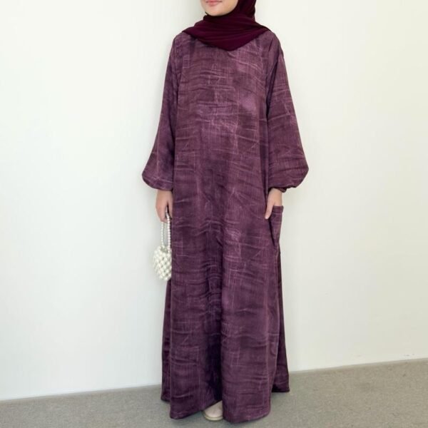 IMG_3802 ByMeldev Balqis Oversized Dress Abaya Motif Wash Busui Nonbusui