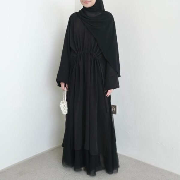 ByMeldev Zara Crush Maxi Tunik Abaya Serut