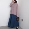 ByMeldev Haira Knit Cardigan Basic Rib Knit Outer