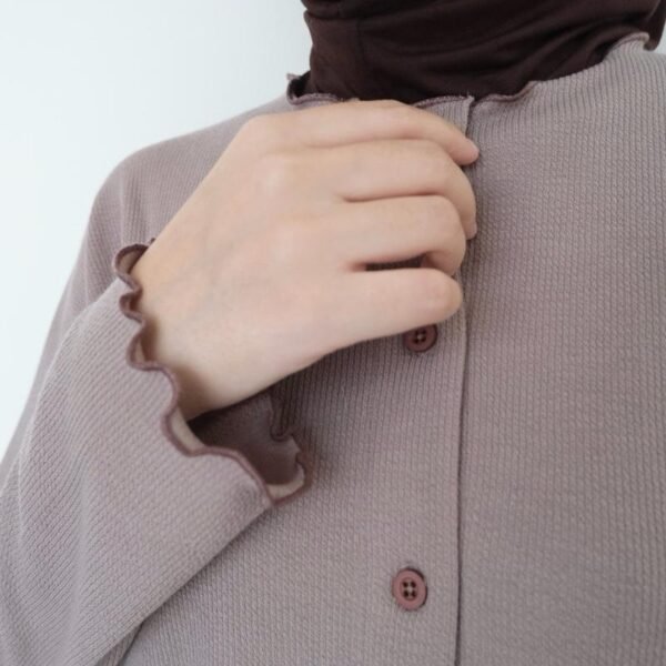 ByMeldev Haira Knit Cardigan Basic Rib Knit Outer