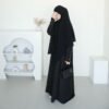 ByMeldev Kala Stripes Button Maxi Dress Abaya Salur Muslim Umroh Busui Nonbusui Jumbo