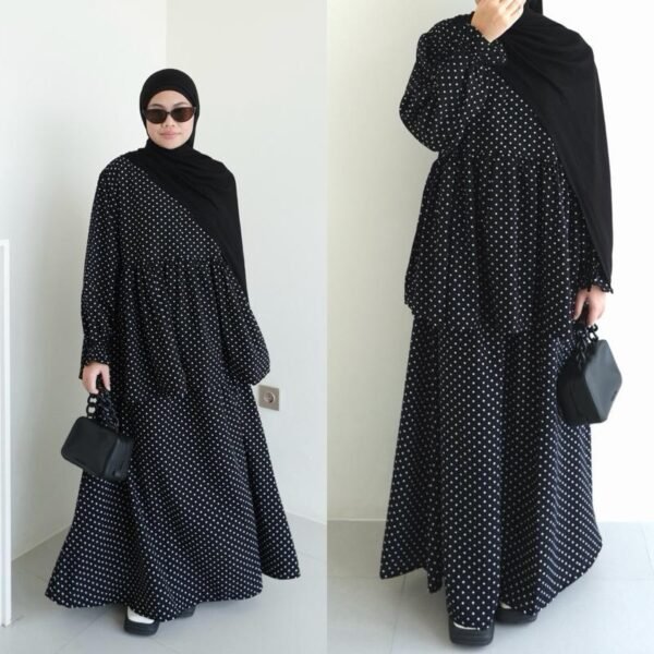 ByMeldev Polka Series Blouse & Skirt Setelan Rok Set
