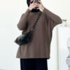 ByMeldev Knit Batwing Oversized Top Atasan Batwing Busui Nonbusui