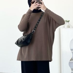 ByMeldev Knit Batwing Oversized Top Atasan Batwing Busui Nonbusui