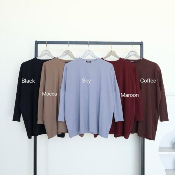 ByMeldev Knit Batwing Oversized Top Atasan Batwing Busui Nonbusui