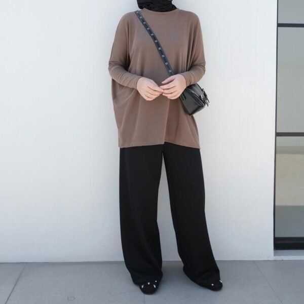 ByMeldev Knit Batwing Oversized Top Atasan Batwing Busui Nonbusui