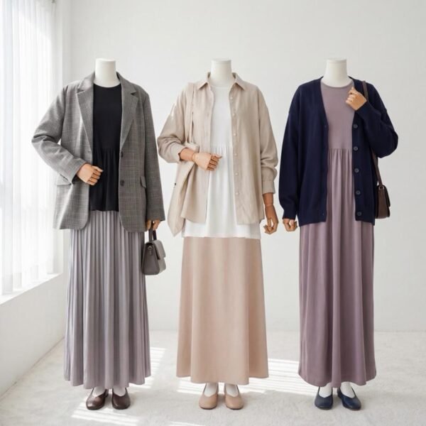 ByMeldev Ruffle Inner Series Top Tunik Dress Dalaman Outer Cardigan Busui Nonbusui