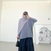 ByMeldev Knit Batwing Oversized Top Atasan Batwing Busui Nonbusui